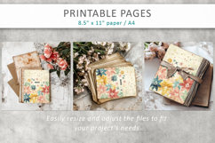 junk journal pages, dotted paper printable Product Image 8