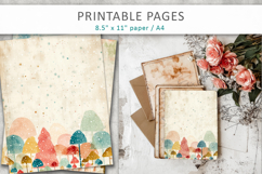 junk journal pages, scrapbooking papers Product Image 6