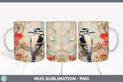 GorgeousDecoupage Downy Woodpeckers Mug Wrap design.