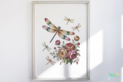 Vintage Dragonfly Clipart Product Image 3