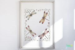 Vintage Dragonfly Sublimation Clipart Bundle Product Image 4