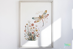 Vintage Dragonfly Clipart Product Image 5