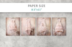 Vintage Dress Junk Journal, Digital Scrapbook Product Image 3