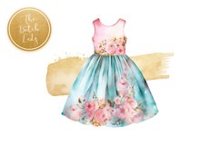 Watercolor Sewing &amp; Seamstress Clipart Set - 25 .PNG Files Product Image 3