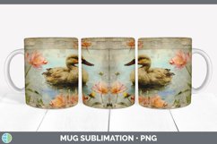 GorgeousDecoupage Ducks Mug Wrap design.