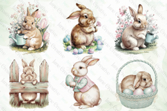 Vintage Easter Bunny Clipart Bundle Product Image 7