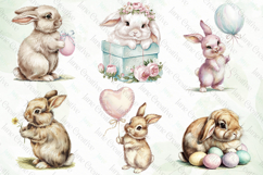 Vintage Easter Bunny Clipart Bundle Product Image 2