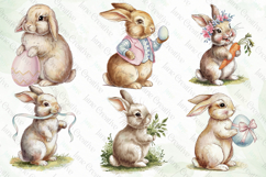Vintage Easter Bunny Clipart Bundle Product Image 5