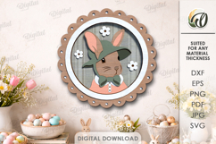 Easter Vintage Portraits Bundle Laser Cut. Wall Decor SVG Product Image 12