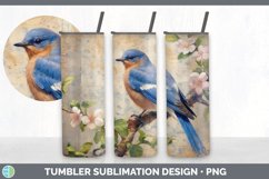 GorgeousDecoupage Eastern Bluebirds Tumbler design.