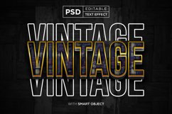 vintage retro editable text effect,psd typography mockup Product Image 1