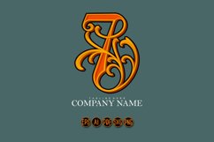 Vintage elegance number 7 monogram logo Product Image 1