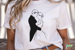 Vintage Elegant Couple SVG PNG Clipart Bundle Product Image 2