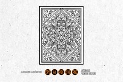 Vintage elegant frame floral flourish ornament illustrations Product Image 1