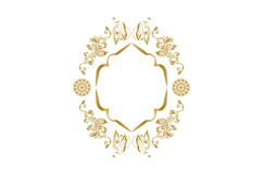 Vintage elegant luxury golden floral art decorative ornate Product Image 1