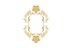 Vintage elegant luxury golden floral art decorative ornate Product Image 1