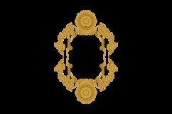 Vintage elegant luxury golden floral art decorative ornate Product Image 2