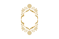 Vintage elegant luxury golden floral art decorative ornate Product Image 1