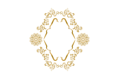 Vintage elegant luxury golden floral art decorative ornate Product Image 1