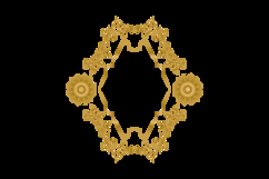 Vintage elegant luxury golden floral art decorative ornate Product Image 2