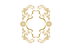 Vintage elegant luxury golden floral art decorative ornate Product Image 1