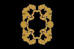 Vintage elegant luxury golden floral art decorative ornate Product Image 2