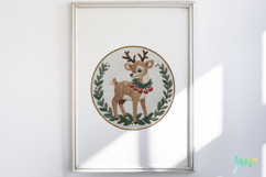 Vintage Embroidery Christmas Ornament Bundle Product Image 6