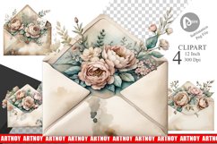 Vintage Envelope Clipart Product Image 1