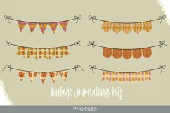 Vintage Fall Leaves Bunting Banner Set Product Image 1