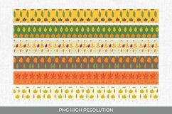 Vintage Fall Leaves Seamless Strips Product Image 1