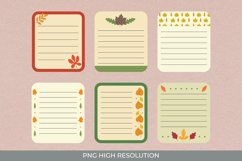 Vintage Fall Leaves Shaped Journaling Layout Product Image 1