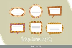 Vintage Fall Leaves Scrapbook Speech Bubbles Product Image 1