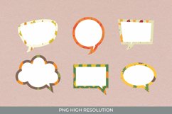 Vintage Fall Leaves Scrapbook Speech Bubbles Product Image 1