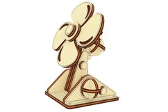 Retro Vintage Fan Miniature - Laser Cut File, Vector Plan Product Image 12