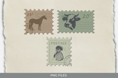 Vintage Farm Postage - Scrapbook Clipart Product Image 1