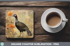 GorgeousVintage Farm Square Coaster design.