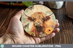GorgeousVintage Farm Round Coaster design.