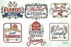 Vintage Farm Sign Embroidery Clipart Product Image 6
