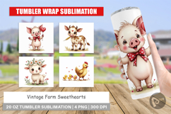 Vintage Farm Valentine Tumbler Product Image 1