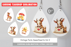 Vintage Farm Valentine Earring Product Image 1