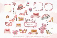 Vintage Fashion Clipart seamless digital papers bundle 038 Product Image 5