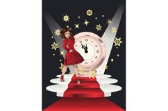Vintage fashion girl on scene Product Image 1