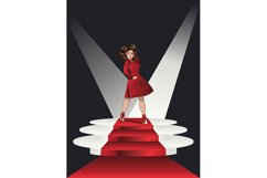 Vintage fashion girl on scene Product Image 2