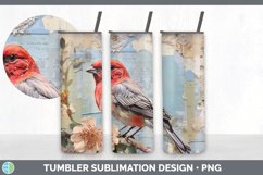 GorgeousDecoupage Finchs Tumbler design.