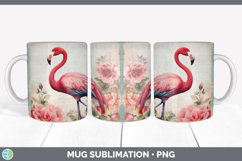 GorgeousDecoupage Flamingos Mug Wrap design.