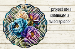 Vintage Floral Round Design, 10x10 Round Sublimation, d10 Product Image 4