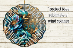 Vintage Floral Round Design, 10x10 Round Sublimation, d13 Product Image 4