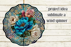 Vintage Floral Round Design, 10x10 Round Sublimation, d22 Product Image 4