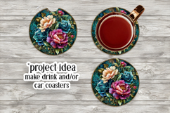 Vintage Floral Round Design, 10x10 Round Sublimation, d26 Product Image 5