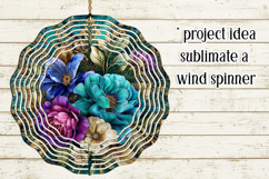 Vintage Floral Round Design, 10x10 Round Sublimation, d29 Product Image 4